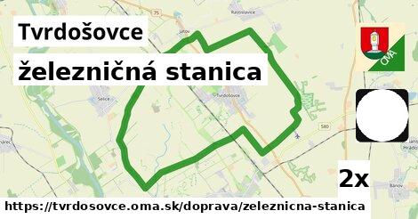 železničná stanica, Tvrdošovce