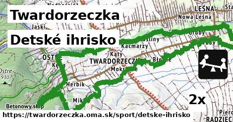 detské ihrisko v Twardorzeczka