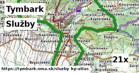 služby v Tymbark