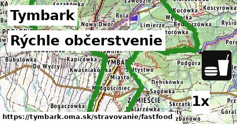 rýchle občerstvenie v Tymbark