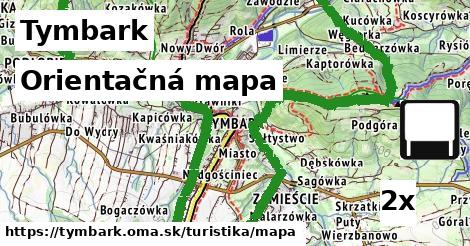 orientačná mapa v Tymbark