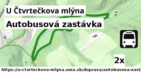 Autobusová zastávka, U Čtvrtečkova mlýna