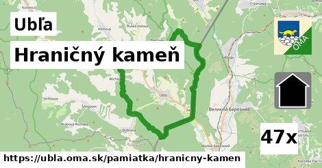 Hraničný kameň, Ubľa