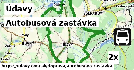 Autobusová zastávka, Údavy