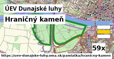 Hraničný kameň, ÚEV Dunajské luhy