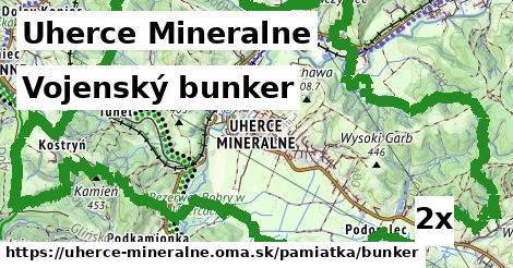 vojenský bunker v Uherce Mineralne