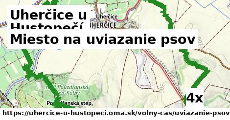 miesto na uviazanie psov v Uherčice u Hustopečí