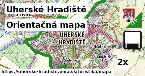 Orientačná mapa, Uherské Hradiště