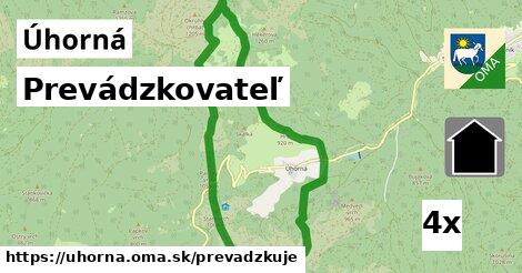 prevádzkovateľ v Úhorná