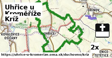 Kríž, Uhřice u Kroměříže