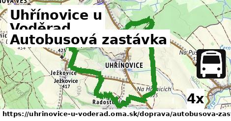 Autobusová zastávka, Uhřínovice u Voděrad