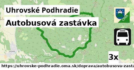 Autobusová zastávka, Uhrovské Podhradie