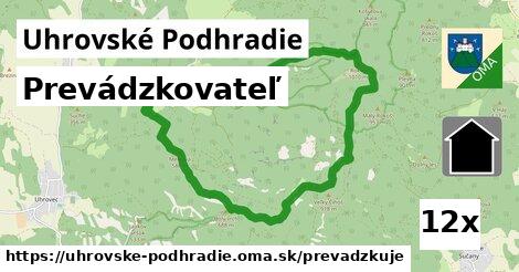 prevádzkovateľ v Uhrovské Podhradie