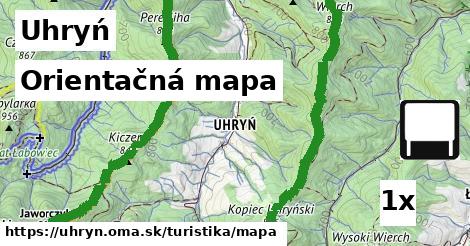 Orientačná mapa, Uhryń