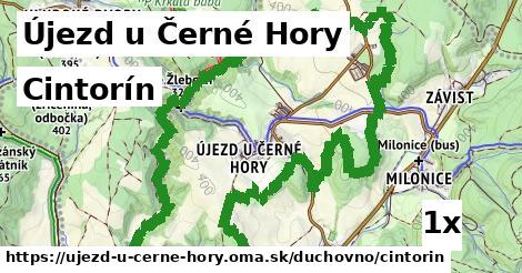 Cintorín, Újezd u Černé Hory