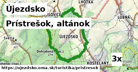 prístrešok, altánok v Újezdsko