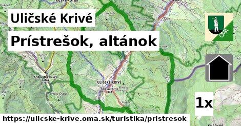 Prístrešok, altánok, Uličské Krivé