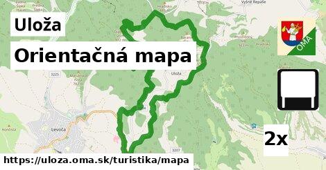 Orientačná mapa, Uloža