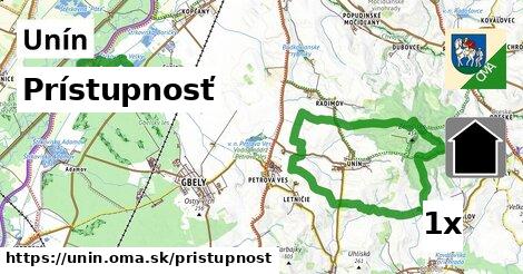 prístupnosť v Unín