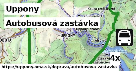 Autobusová zastávka, Uppony