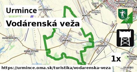 Vodárenská veža, Urmince