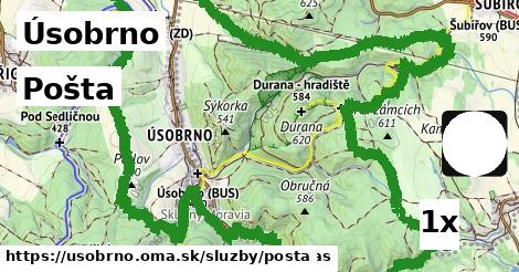 Pošta, Úsobrno