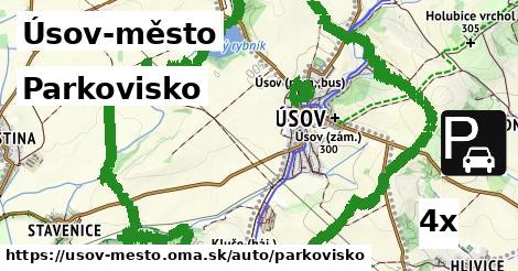 parkovisko v Úsov-město