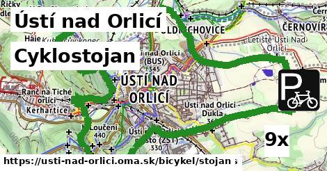 cyklostojan v Ústí nad Orlicí