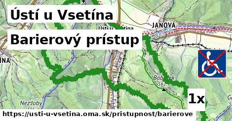 Barierový prístup, Ústí u Vsetína