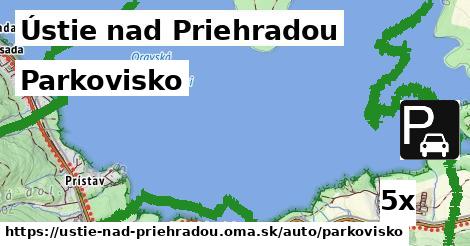 Parkovisko, Ústie nad Priehradou