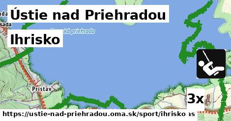 Ihrisko, Ústie nad Priehradou