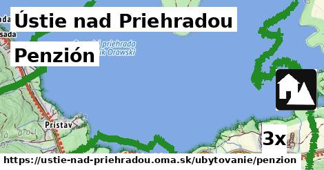 Penzión, Ústie nad Priehradou