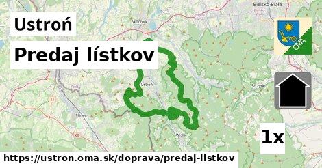 Predaj lístkov, Ustroń