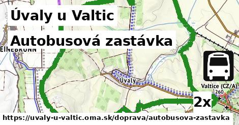 Autobusová zastávka, Úvaly u Valtic