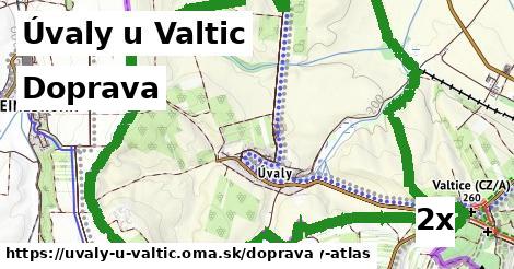 doprava v Úvaly u Valtic