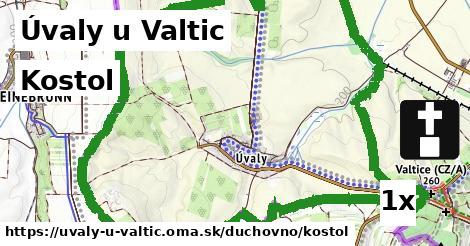 kostol v Úvaly u Valtic