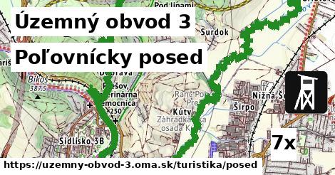 Poľovnícky posed, Územný obvod 3