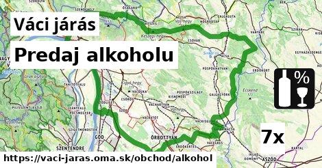 predaj alkoholu v Váci járás