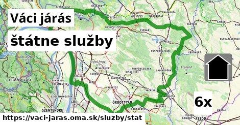 štátne služby, Váci járás