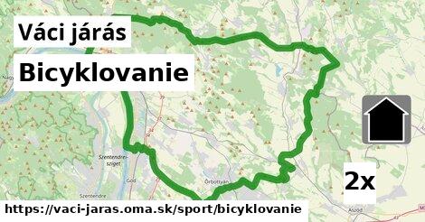 Bicyklovanie, Váci járás