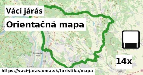 Orientačná mapa, Váci járás