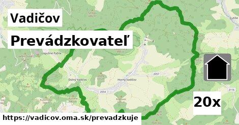 prevádzkovateľ v Vadičov