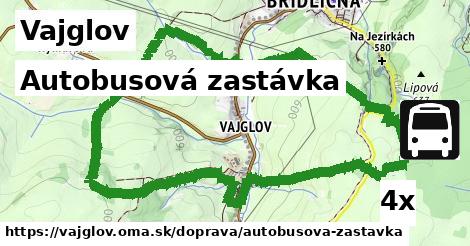 autobusová zastávka v Vajglov