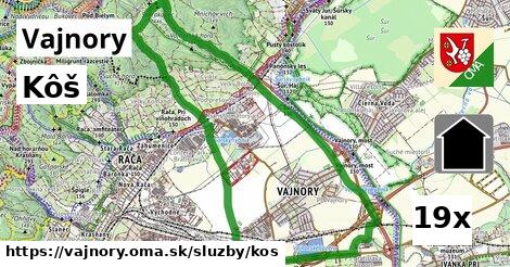 Kôš, Vajnory