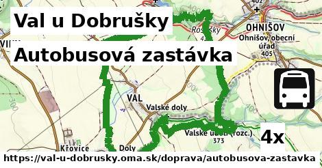 autobusová zastávka v Val u Dobrušky