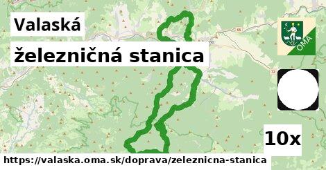 železničná stanica, Valaská