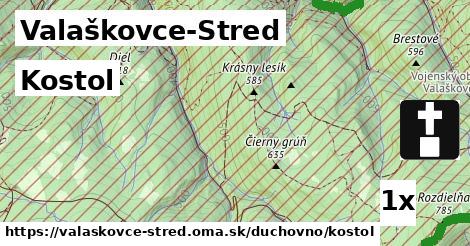 Kostol, Valaškovce-Stred