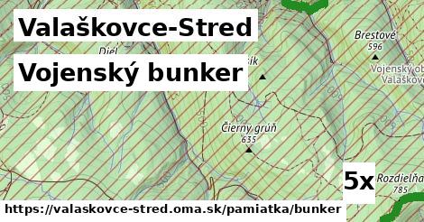 Vojenský bunker, Valaškovce-Stred