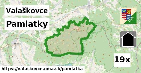 pamiatky v Valaškovce