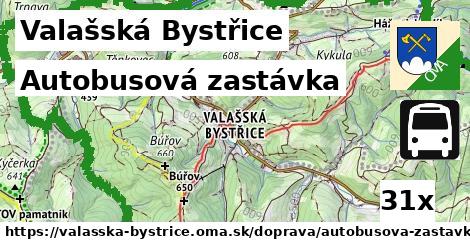 Autobusová zastávka, Valašská Bystřice